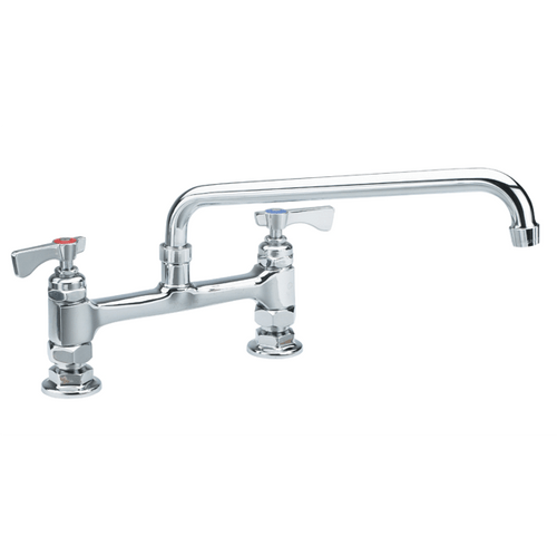 Krowne 15-808L - Royal Series 8" Center Raised Deck Mount Faucet, 8" Spout, Low Lead