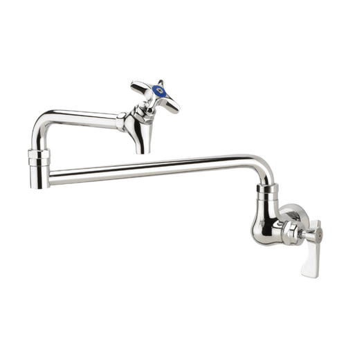 Krowne 16-179L - Royal Series Wall Mount Pot Filler Faucet, 12" Jointed Spout, Low Lead