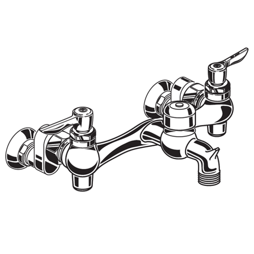 American Standard 8351076.002 Wall-Mount Service Sink Faucet W/Offset Shanks