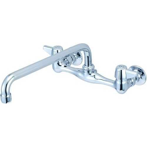 Central Brass 0047-Ua3 Two Handle Wallmount Kitchen Faucet, Chrome