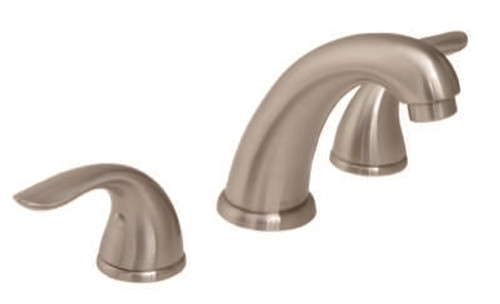 Gerber 43-376-Bn, G0043376BN Viper Two Handle Widespread Bathroom Faucet Brushed Nickel