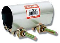 Clampette 330-026 3/8" Ips X 6" Width Iron Pipe Size Patch Clamps