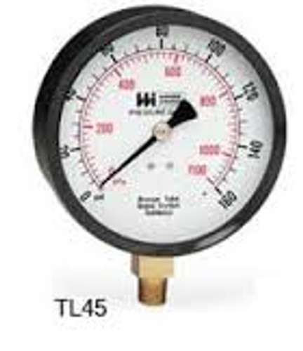 Weiss Instruments Trade Line Tl40-015-4l 1/4" Male 0-015 Psi 4" Round Pressure Gauge