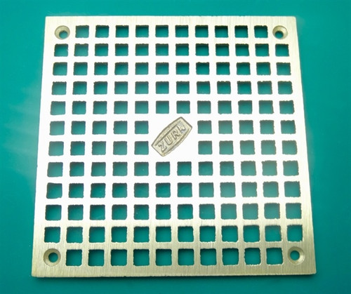 Zurn Pb400-6s-Grid-W/Scr Polished Brass Grate