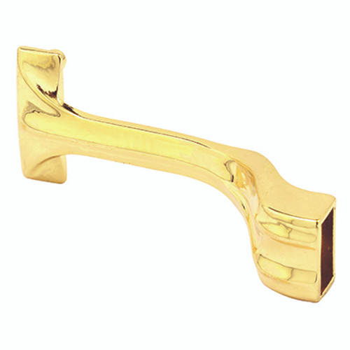 PRIME-LINE M-6079 Offset 3/8 X 3/4 Towel Bar Brackets Brass Pack Of 2