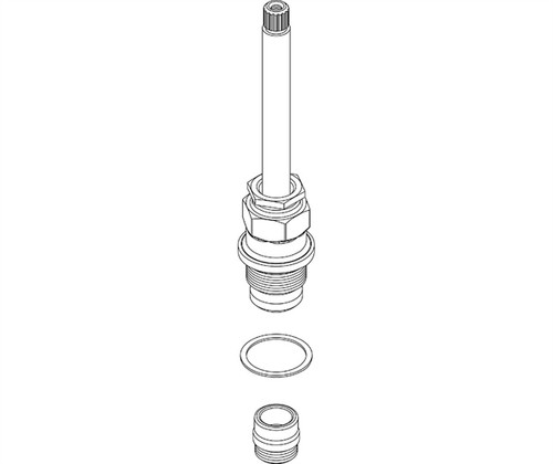 Central Brass K-2-Ct Stem Assembly W/Replaceable Seat Old Style