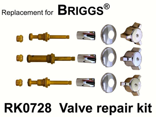 For Briggs RK0728 3 Valve Rebuild Kit