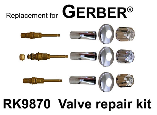 For Gerber RK9870 3 Valve Rebuild Kit