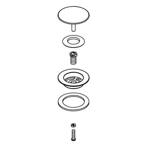 Kohler 1056135-Af Sub-Assy- Stopper - Vibrant French Gold