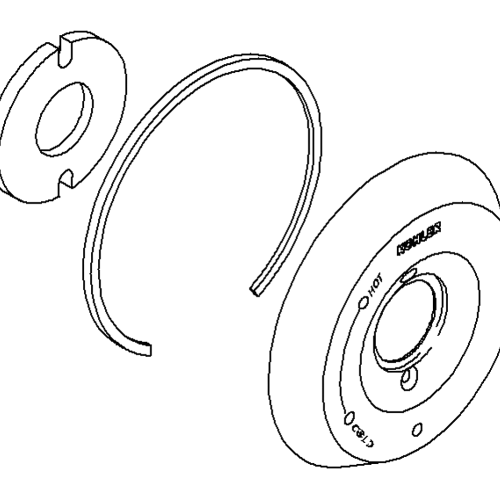 Kohler 1047161-X-Cp Escuthcheon Kit - Polished Chrome