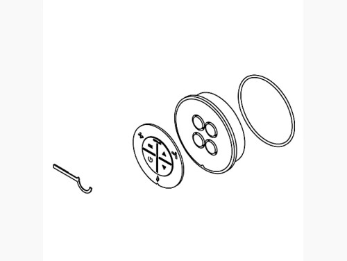 Kohler 1020678-C-96 Cover/Cb Assembly- Flagship Massage - Biscuit