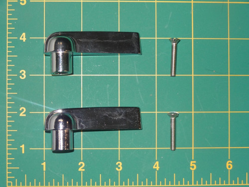 for American Kitchen 99993 Chrome Polished Flat Metal Handle - Pair