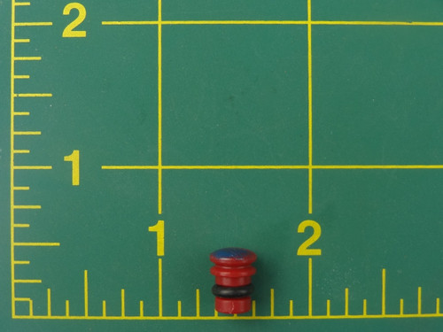 Kohler 76928-A Plug Button W/O-Ring Red & Blue