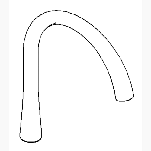 Kohler 1093679-Vs Spout Kit- Secondary - Vibrant Stainless