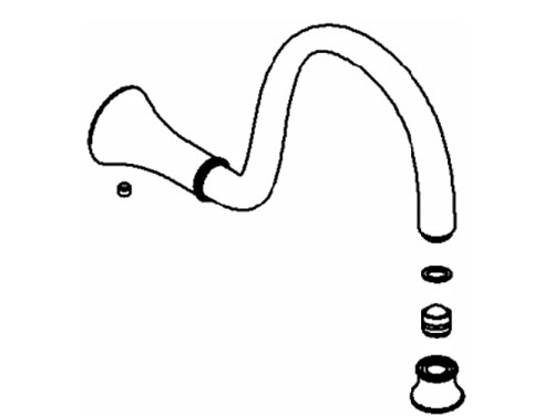 Kohler 1031074-Cp Assy- Spout 9.75" - Polished Chrome