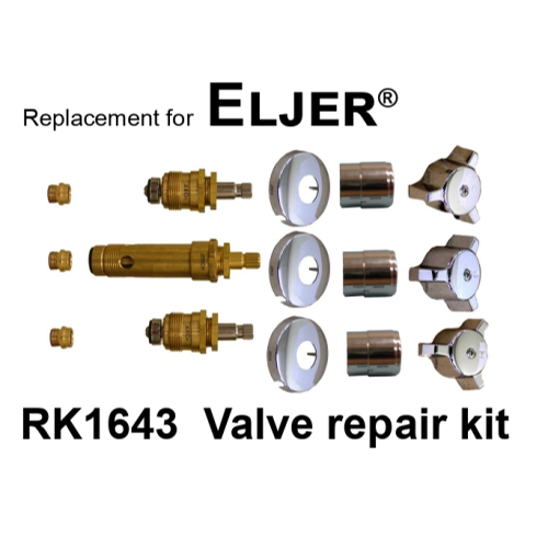 For Eljer RK1643 3 Valve Rebuild Kit
