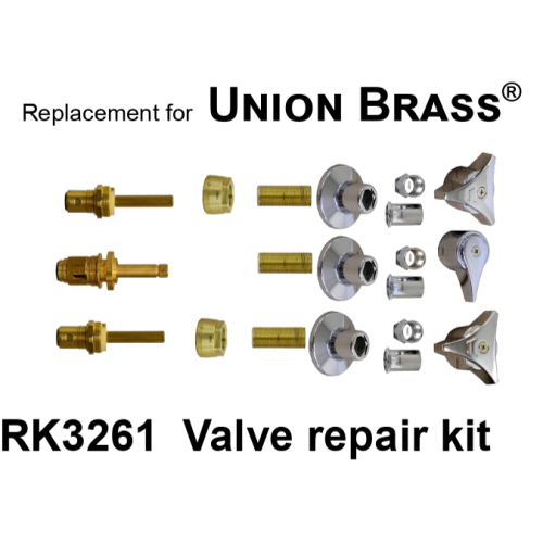 For Union Brass RK3261 3 Valve Repair Kit