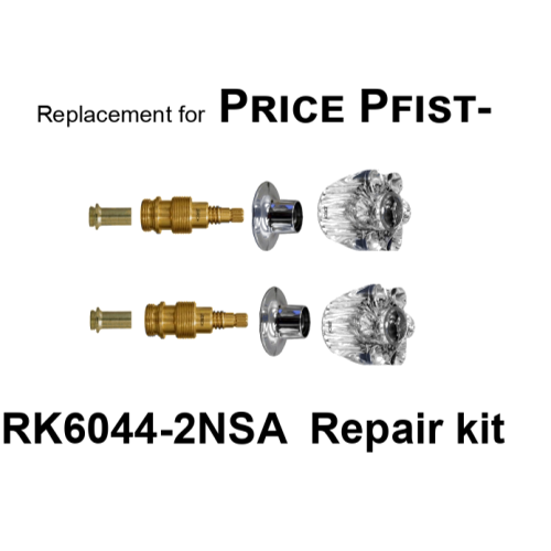 For Price Pfister RK6044-2NSA 2 Valve Rebuild Kit