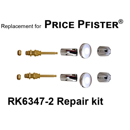 For Price Pfister RK6347-2 2 Valve Rebuild Kit