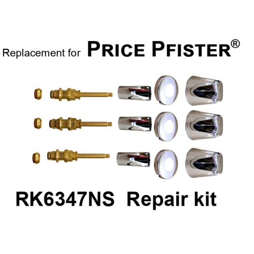 For Price Pfister RK6347NS 3 Valve Rebuild Kit