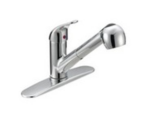 Matco-Norca BL-150C Single Handle Kitchen Pull-Out Faucet Chrome.