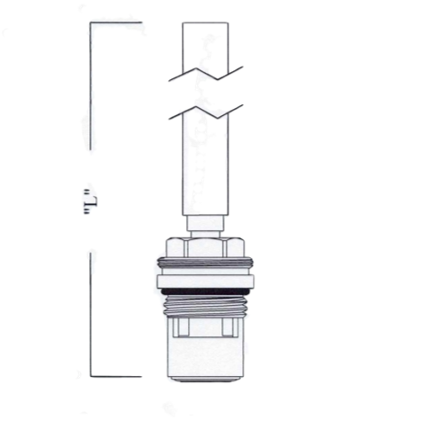 For Zurn 483171-28 Ceramic Hydrant Cartridge For 28" Wall