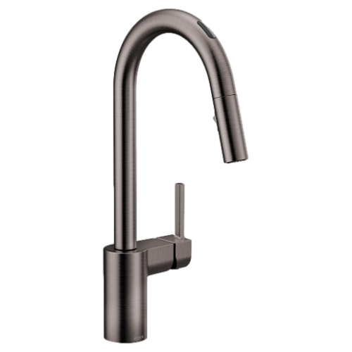 Moen 7565EVBLS Align Smart Kitchen Faucet One-Handle High Arc Pulldown - Black Stainless