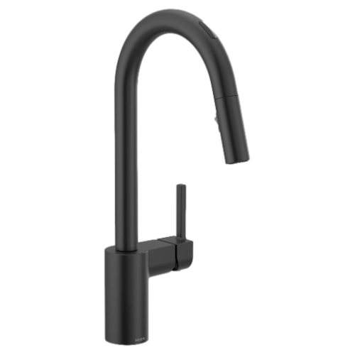 Moen 7565EVBL Align Smart Kitchen Faucet One-Handle High Arc Pulldown - Matte Black