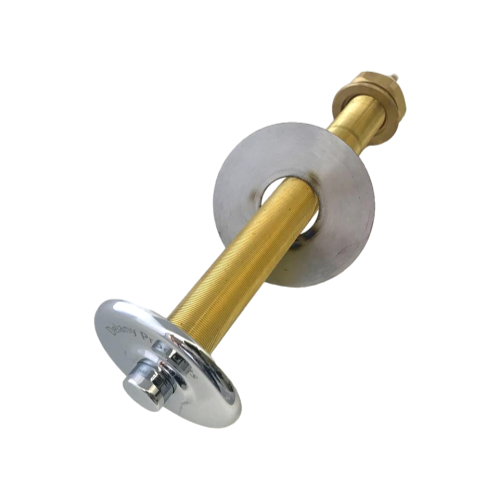 Delany 339A-B-T5-6W Rubberflex 0.5" Push Button Assembly for Non-Hold Open Feature for 6" Wall for All Manual Delany Concealed Valves