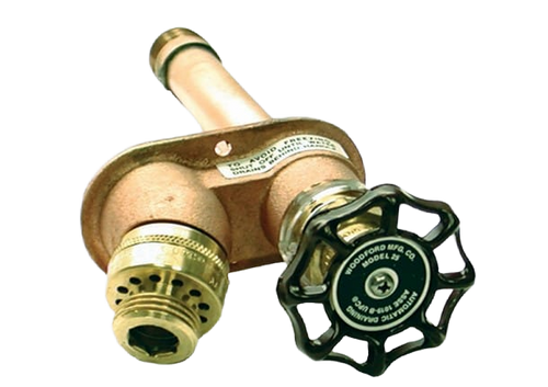 Woodford Model 25 - Anti-Siphon - Auto-Draining Freezeless Wall Faucet - Metal Handle