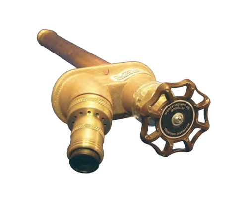 Woodford Model 27 - Backflow Protected - Automatic Draining - Freezeless Wall Faucet - Metal Handle