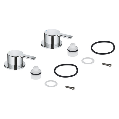 Grohe 48357000 Lineare New Pair Of Handles Blue/Red