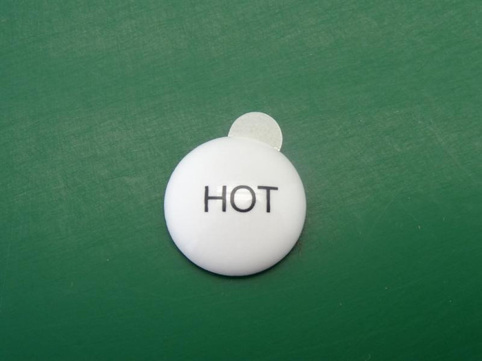 California Faucets Pindxh Porcelain Hot Index Button