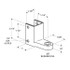 Partition Hardware Jacknob 36904 Hinge Bracket Top