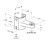 Partition Hardware Jacknob 3910 Hinge Bracket Top