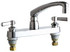 Chicago Faucets 1100-E2805-5-369AB Deck-Mounted Manual Sink Faucet with 8" Centers