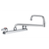 Krowne 13-824L - Commercial Series 8" Center Deck Mount Faucet, 24" Jointed Spout, Low Lead