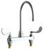 Chicago Faucets 1100-GN8AE3-317AB Deck-Mounted Manual Sink Faucet with 8" Centers