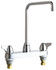 Chicago Faucets 1100-HA8ABCP Deck-Mounted Manual Sink Faucet with 8" Centers