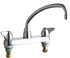 Chicago Faucets 1100-L9ABCP Deck-Mounted Manual Sink Faucet with 8" Centers