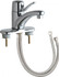 Chicago Faucets 2200-4E2805ABCP Deck-Mounted Manual Sink Faucet, Single-Hole Mounting