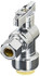 Probite Lf944t 1/2" X 1/2" X 1/4" Od Comp 3-Way Chrome Plated 1/4" Turn "push Connect" Stop Valve