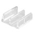 PRIME-LINE M-6059 Tub & Shower Enclosure Snap-In Clear Plastic Bottom Guide Pack Of 2