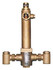 Lawler 86308-05 Rough Bronze Series 804 High-Low Mixing Valve with Thermometer & Shutoff