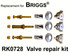 For Briggs RK0728 3 Valve Rebuild Kit