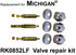 For Michigan Brass RK0852LF 3 Valve Rebuild Kit