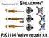 For Speakman RK1186 3 Valve Rebuild Kit
