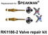 For Speakman RK1186-2 2 Valve Rebuild Kit