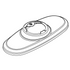 Kohler 1033947-G Escutcheon - Brushed Chrome