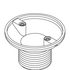 Kohler 1089550 Strainer Body Round